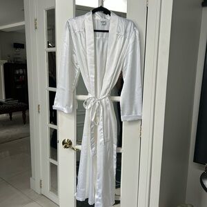 Italian Satin White Bridal Robe